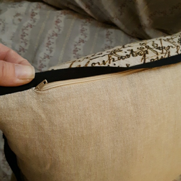 New Duck Feathers Eiffel Tower Accent Pillow. - Picture 5 of 7